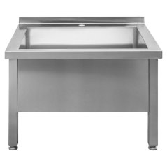 Nerezový gastro bazén MEGA‑M 700×600×500 mm, 1 komora, nízký
