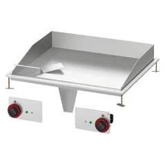 
                                    Grilovací deska 75x55 drop-in elektrická chromovaná hladká 400 V
                                