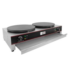 Dvojitý elektrický palačinkovač 2ר400 mm, 2×3 kW, 230 V