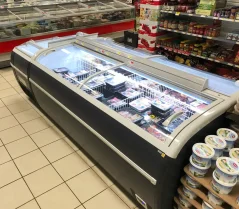 Kombinovaný mrazicí / chladicí ostrov, černá - TWIN 220B-CF