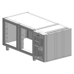
                                    Korpus stolů SM 2D mrazicí nerez
                                