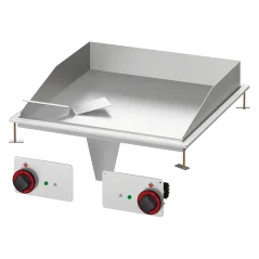 
                                    Grilovací deska 56x55 drop-in elektrická hladká 400 V
                                