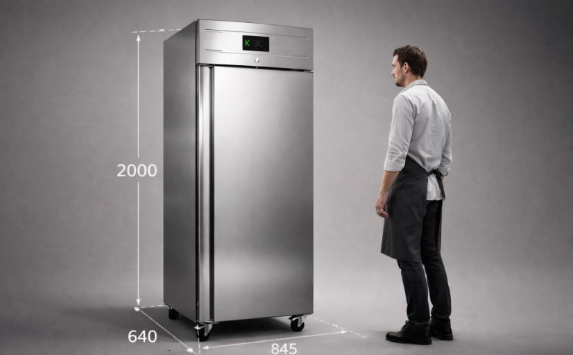 Chladicí skříň plné dveře - TEFCOLD GUC 70