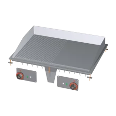 
                                    Grilovací deska 75x55 drop-in elektrická kombinovaná 400 V
                                