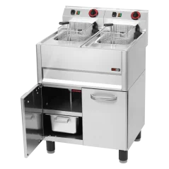 
                                    Fritéza elektrická dvojitá 0,77 kW/l, 13+13 l s podestavbou 400 V
                                